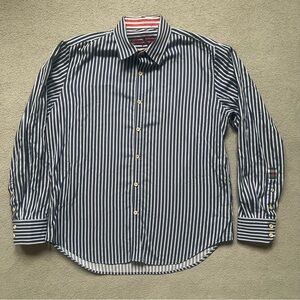 Robert Graham Shirt Mens Large Long Sleeve Tailored Fit Button Up X Collection